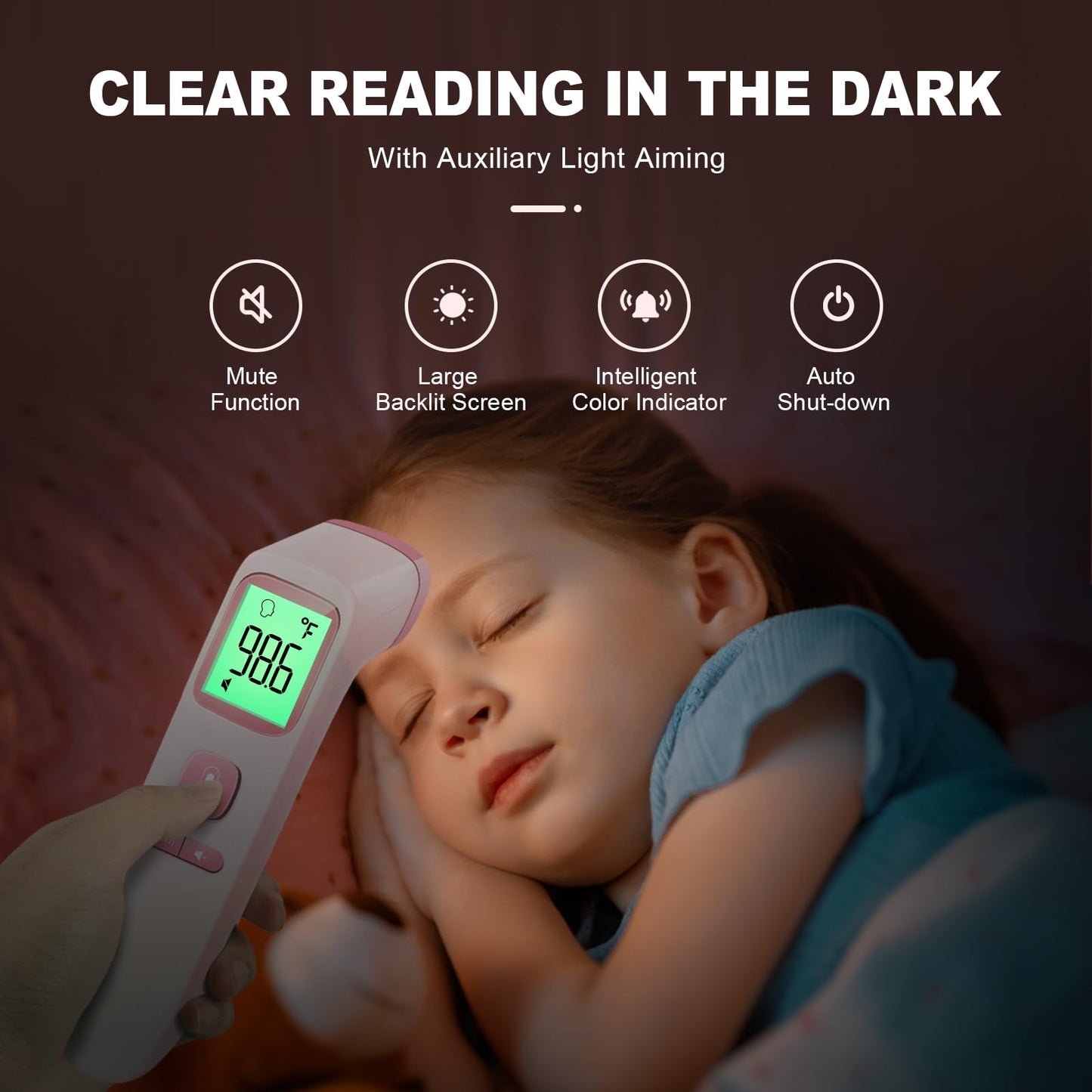 No-Touch Thermometer for Adults and Kids, Accurate Digital Baby Thermometer, FSA HSA Eligible, Fever Alarm & Silent Mode, 2 in 1 Forehead & Object Mode