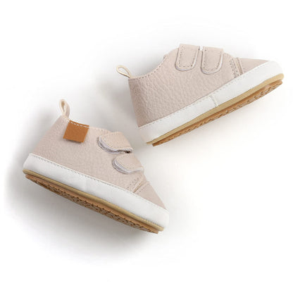 Baby Boys Girls Shoes Non-Slip Rubber Sole High-Top PU Leather Sneakers Infant First Walking Shoes Toddler Crib Shoes Newborn Loafers Flats.