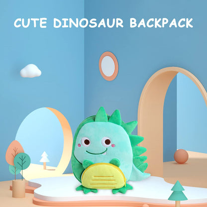 VASCHY Toddler Backpack, Baby Boys and Girls Cute Plush Animal Small Daycare Backpack for Baby Little Kids Yellow Cat