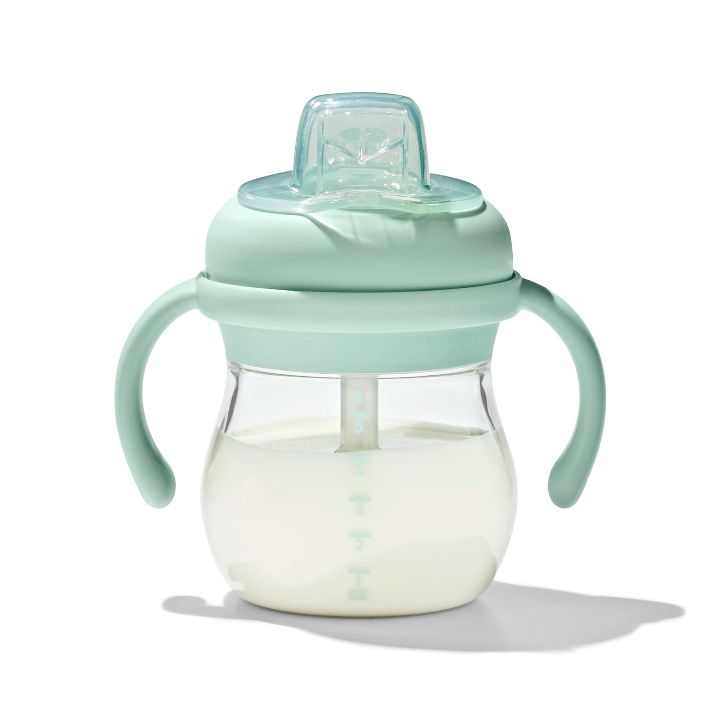 OXO Tot Transitions Soft Spout Sippy Cup with Removable Handles - 6 oz. - Blossom