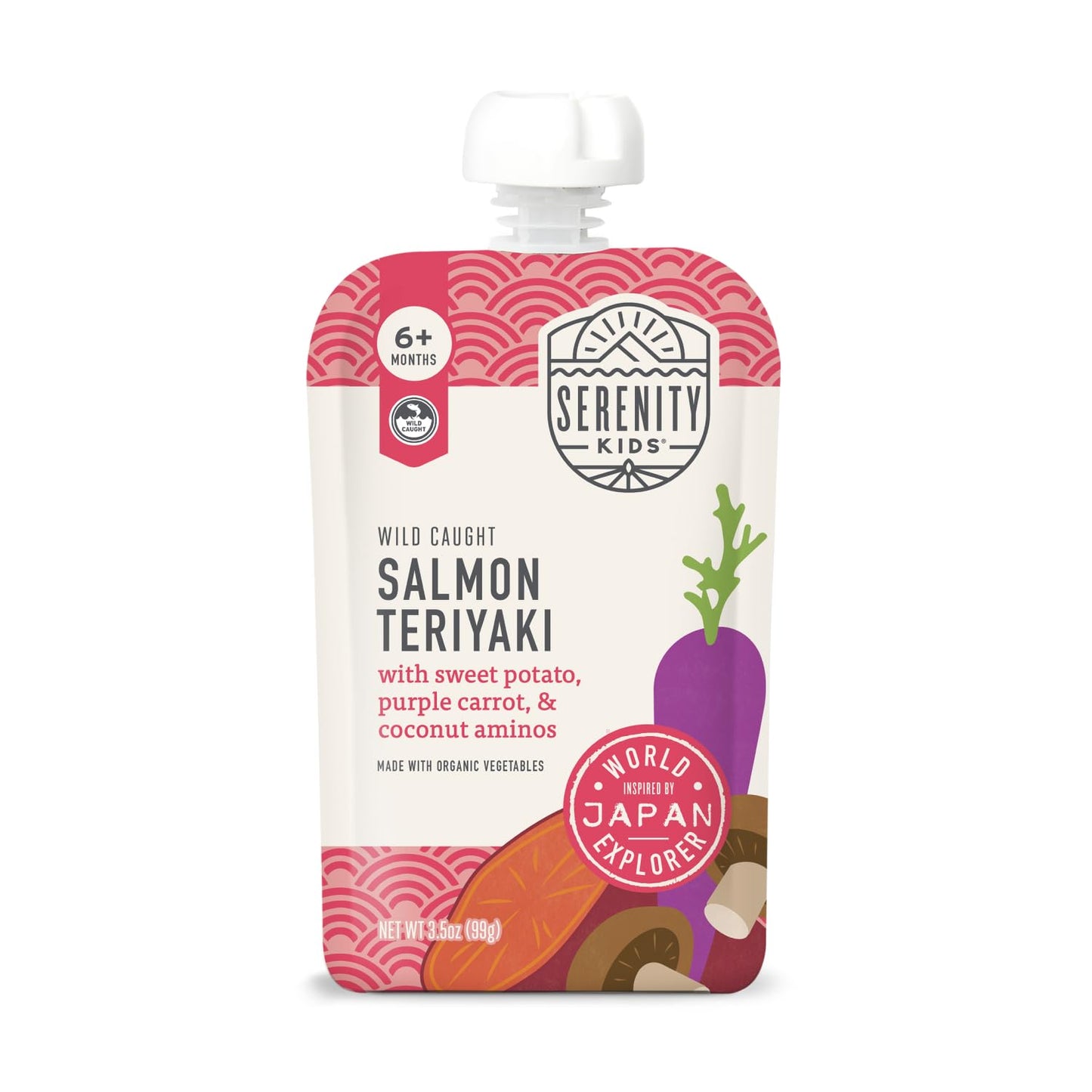Serenity Kids 7+ Months World Explorers Baby Food Pouches Puree Made With Ethically Sourced Meats & Organic Veggies | 3.5 Ounce BPA-Free Pouch | Beef Chimichurri | 6 Count