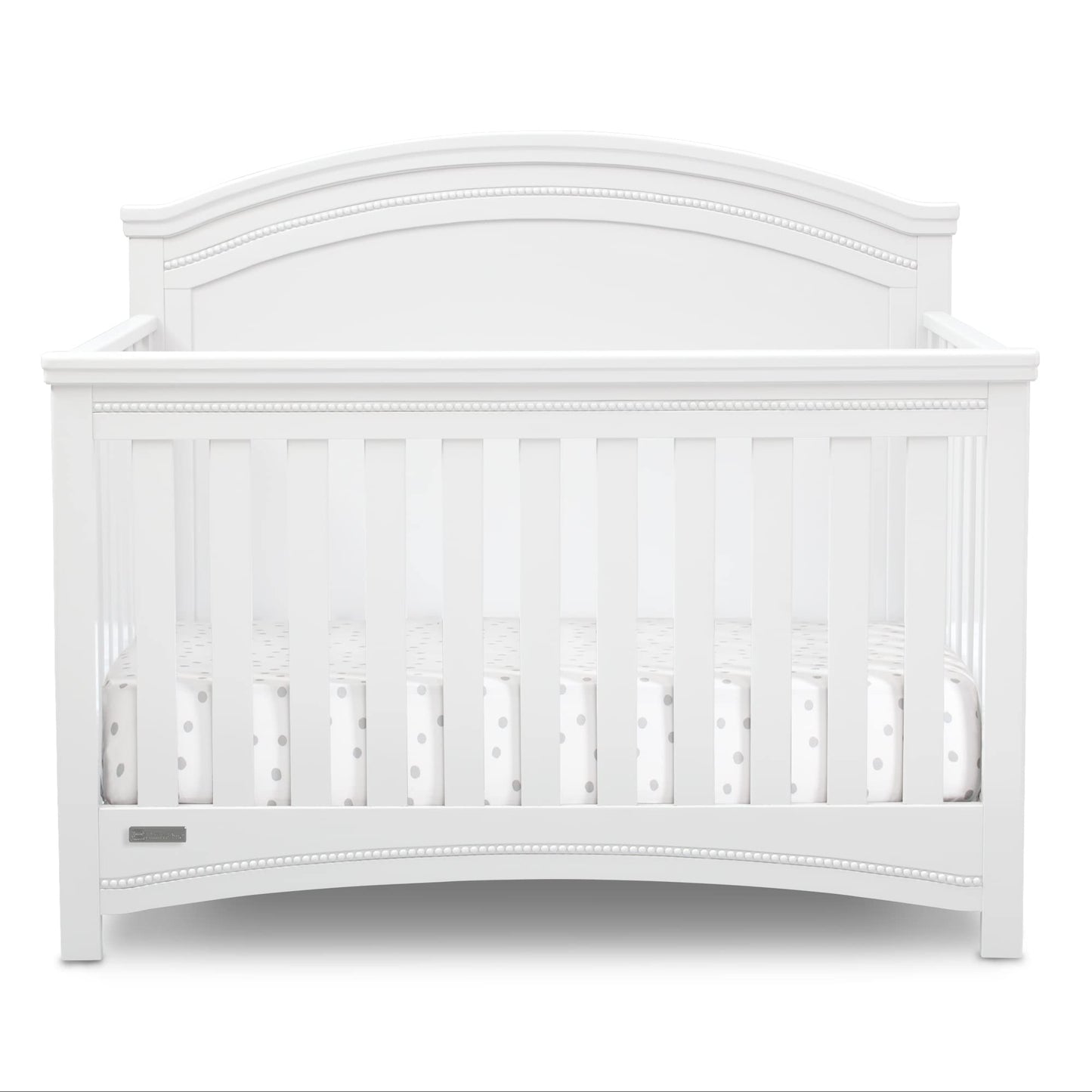 Delta Children Simmons Kids SlumberTime Emma Convertible Crib N More, Grey