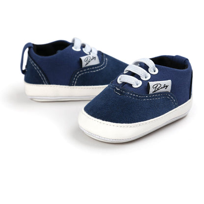 Morbido Infant Baby Boys Girls Canvas Sneaker Toddler Slip On Anti Skid Newborn First Walkers Candy Shoes for 0-18 Months