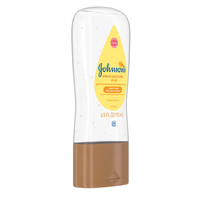 Johnson's Baby Oil, Mineral Oil Enriched with Shea & Cocoa Butter to Prevent Moisture Loss, Hypoallergenic, 20 fl. oz