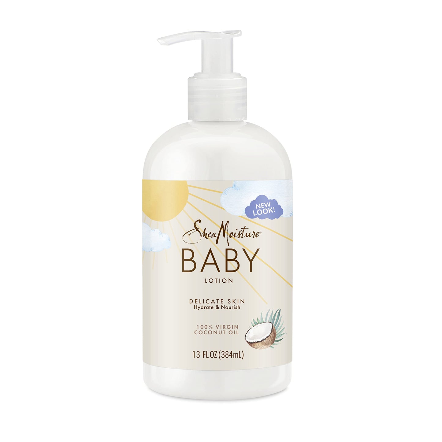 SheaMoisture Baby Lotion for Baby Skin 100% Virgin Coconut Oil, Clear Skin Moisturizer 8 oz
