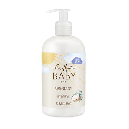 SheaMoisture Baby Lotion for Baby Skin 100% Virgin Coconut Oil, Clear Skin Moisturizer 8 oz