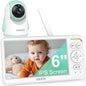 Baby Monitor with Camera and Audio,6.0" IPS Screen Baby Camera Monitor with 150 Languages Supported,30H Battery,1000ft Range Travel Baby Monitor No WiFi,Night Vision,2-Way Audio
