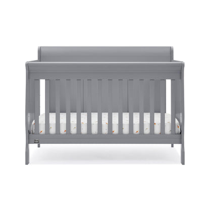Delta Children Simmons Kids Carter 6-in-1 Convertible Crib - Greenguard Gold Certified, Black Ebony