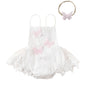 MERSARIPHY Newborn Baby Girl Boho Outfits Infant Lace Tulle Ruffle Bubble Romper Dress Jumpsuit Bodysuit Photoshoot Clothes