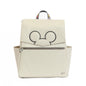 Freshly Picked Classic II Diaper Bag Backpack, Wipeable Vegan Leather With Changing Pad (Minnie Lots of Dots)