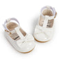 Baby Girl Mary Jane Flats Dress Shoes - Infant Newborn Shoes Anti-Slip Soft PU Leather Party School Wedding Princess Baby Girl Shoes 0-18M