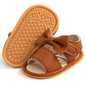 Timatego Infant Baby Girls Summer Sandals Anti-Slip Soft Sole with Flower Toddler First Walkers Crib Dress Shoes