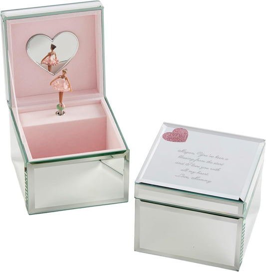 THINGS REMEMBERED Personalized Ballerina Musical Jewelry Box with Engraving Included, Play Swan Lake Music (Free Customization)