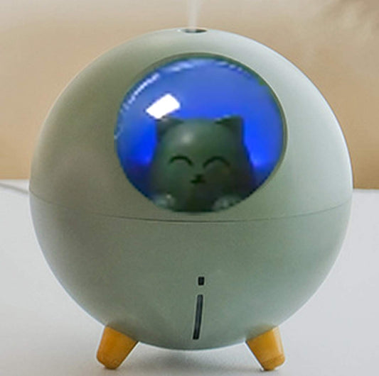 Lovely Quiet Mini Humidifier for Nursery - 7-Color Light, 2 Spray Modes, Auto Shut Off (White)
