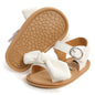 ohsofy Baby Girls Boys Sandals Infant Summer Beach Casual Shoes Bow Princess Dress Flats Rubber Sole Non Slip Outdoor Fishman Sandals Toddler First Walker Crib Shoes