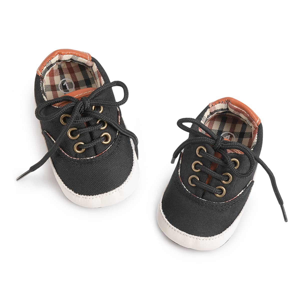 Morbido Infant Baby Boys Girls Canvas Sneaker Toddler Slip On Anti Skid Newborn First Walkers Candy Shoes for 0-18 Months