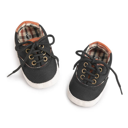 Morbido Infant Baby Boys Girls Canvas Sneaker Toddler Slip On Anti Skid Newborn First Walkers Candy Shoes for 0-18 Months