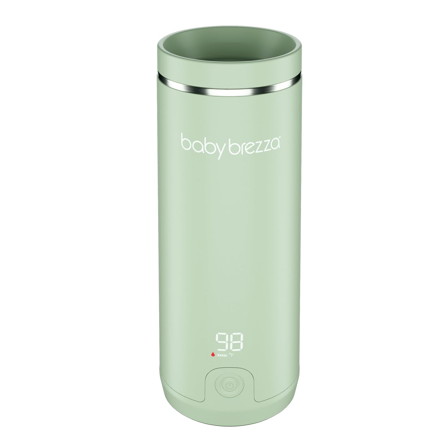Baby Brezza Superfast Portable Baby Bottle Warmer – 67% Faster - Travel Breastmilk Warmer and Formula Warmer - Safe, Even Heating - Up to 9oz - No Adapters, Black