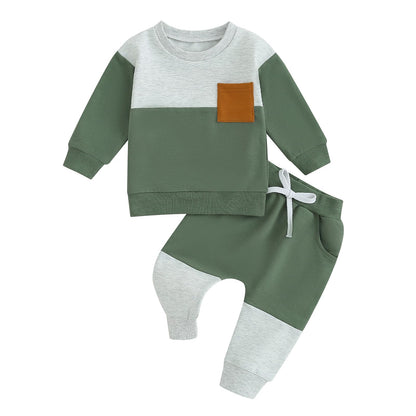 Gender Neutral Baby Boy Girl Fall Winter Clothes Sweatshirt Shirt Pants Toddler Infant Outfit