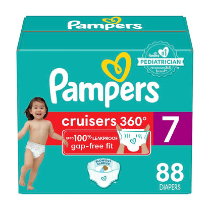 Pampers Diapers - Cruisers 360 - Size 5, 100 Count, Babyproof up to 100% Leakproof Pull-On Diaper