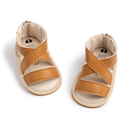 Babelvit Infant Baby Girl Boy Sandals Comfort Premium Summer Outdoor Casual Beach Shoes with Flower Bowknot Anti Slip Rubber Sole Newborn Toddler Prewalker First Walking Shoes