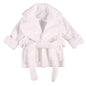 Qiylii Unisex Baby Plush Bathrobe Plain Kimono Gown Newborn Toddler Girls Boys Towel Robe Nightwear Clothes
