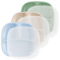 Re-Play Toddler Plates with Dividers - Deep-Walled 3 Compartments Divided Plates for Kids - Dishwasher & Microwave Safe - Made in USA - Set of 3-7.37" x 7.37" x 1.25" - Princess