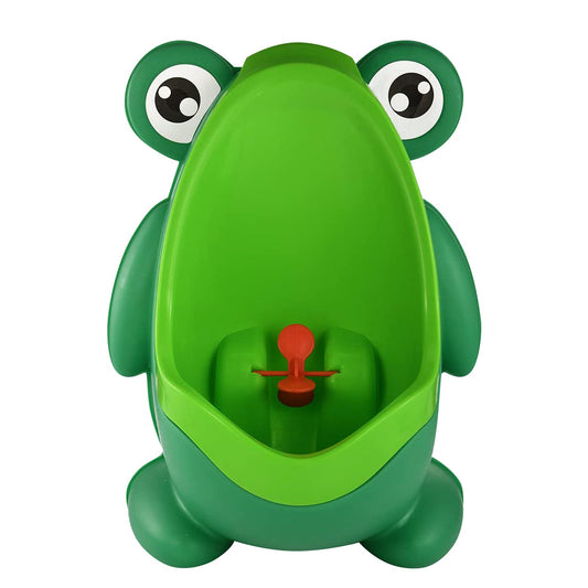 Cute Frog Potty Training Urinal for Boys with Funny Aiming Target - Coffee