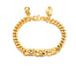 Ethlyn Baby Bracelets for boys Girls 18K Gold Plated Cuban Link Chain Bracelets for Boys Gift for Your Son