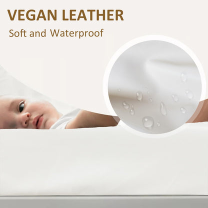 Owlowla Changing Pad Cover,Waterproof Changing Pad Covers-Soft Leather Diaper Changing Table Cover,Fits Standard Changing Pads for Baby Boy Girl（Brown）