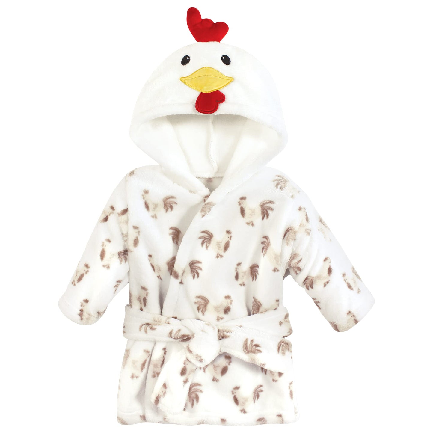 Hudson Baby Unisex Baby Plush Bathrobe and Toy Set