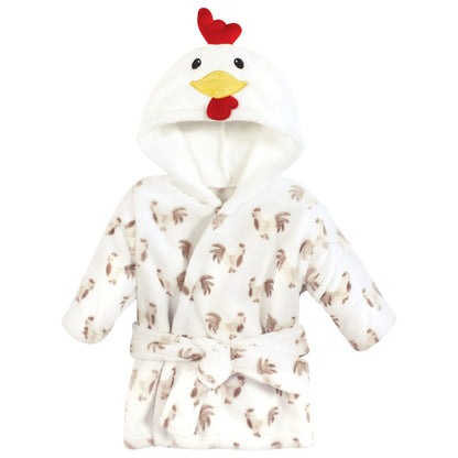 Hudson Baby Unisex Baby Plush Bathrobe and Toy Set
