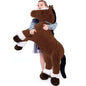 Tezituor 47 Inch Giant Horse Stuffed Animal, 4ft Realistic Chocolate Stuffed Horse Plush Toy, Hugging Soft Horse Pony Plush Pillow for Boys Girls,