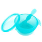 Bumkins Baby Bowls, Disney Minnie Mouse Silicone Baby Feeding Set, Suction Bowls for Baby and Toddler with Spoon, First Feeding Set, Platinum Silicone Bowl for Babies 4 Months