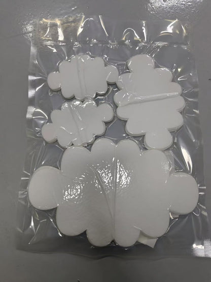16 Pcs 3D Cloud Decorations Hanging Clouds for Ceiling Artificial Clouds Props Fake Cloud Ornaments Wall Decor Clouds Imitation Decorations Baby Shower Ceiling Party Nursery Children Room Art Wedding