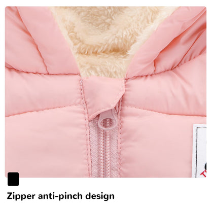 Newborn Baby Girls Fleece Outerwear Jacket Toddler Winter Coat Infant Clothes