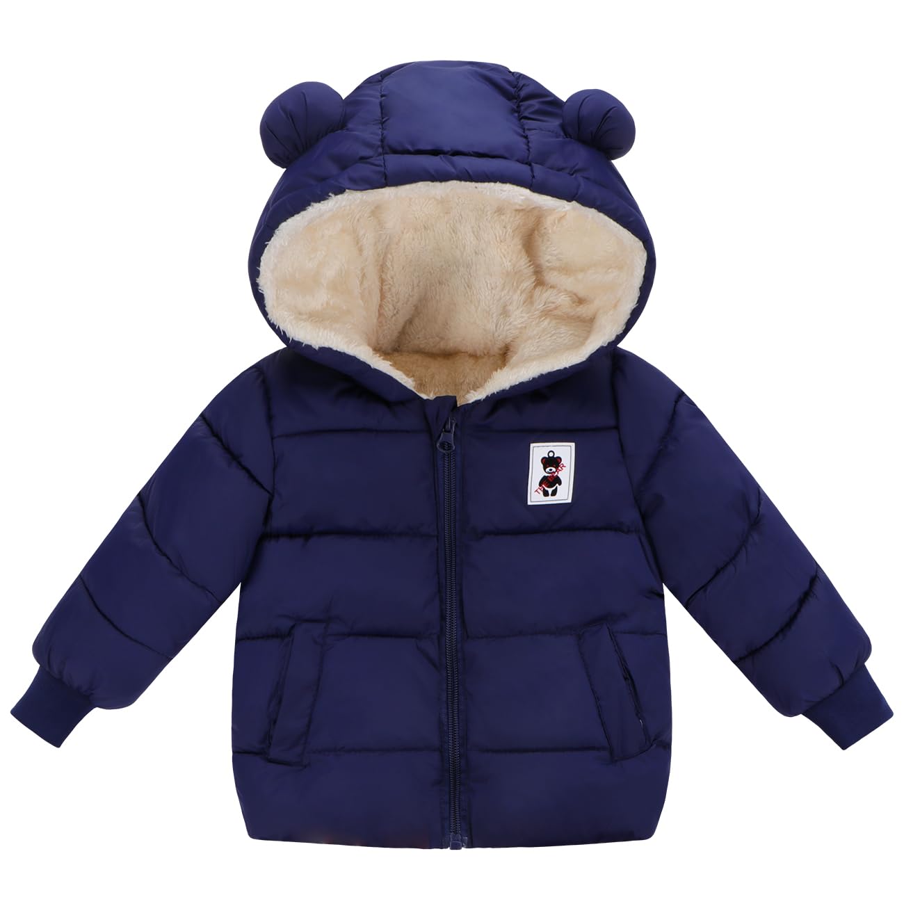 Newborn Baby Girls Fleece Outerwear Jacket Toddler Winter Coat Infant Clothes
