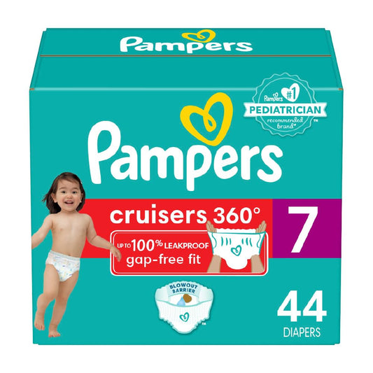 Pampers Diapers - Cruisers 360 - Size 5, 100 Count, Babyproof up to 100% Leakproof Pull-On Diaper