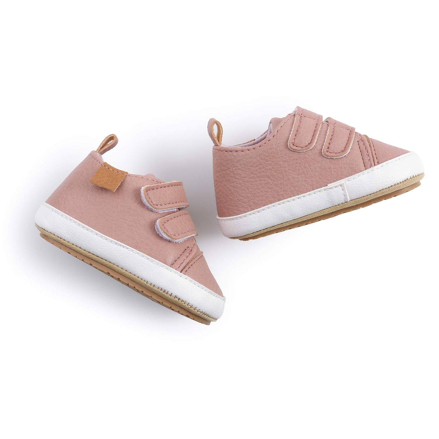 Baby Boys Girls Shoes Non-Slip Rubber Sole High-Top PU Leather Sneakers Infant First Walking Shoes Toddler Crib Shoes Newborn Loafers Flats.