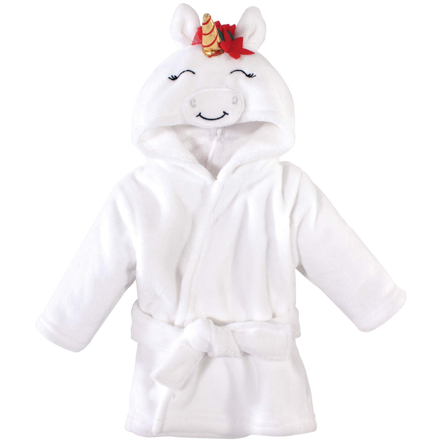 Hudson Baby Unisex Baby Plush Animal Face Bathrobe
