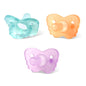 RaZbaby RaZzies Pacifier 3-Pack for Newborns &Infants 0m+ - Natural Nipple Shaped BPA Free Medical Grade Silicone - Nose Contoured Design - Lightweight, & Durable 1 Piece Design (Variety, 3-Pack)