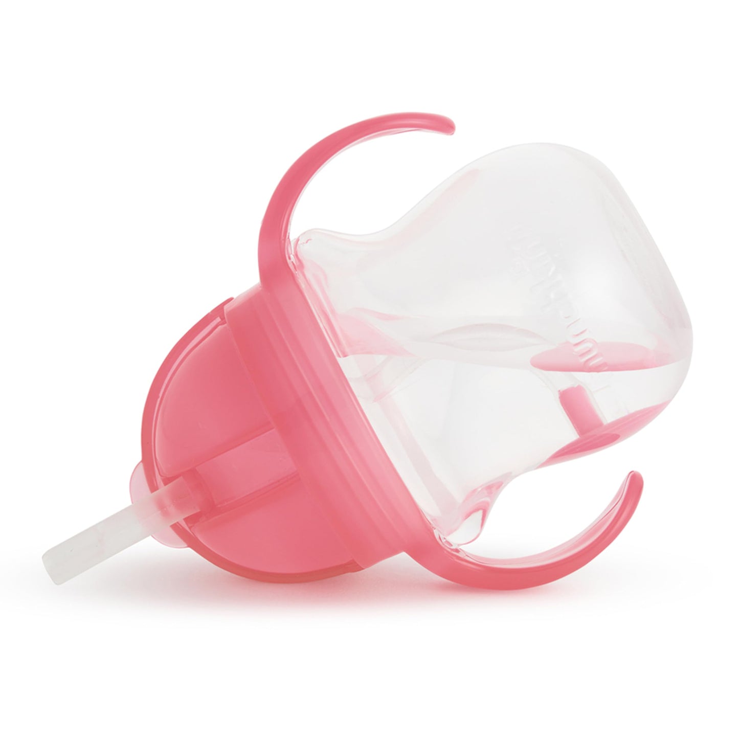 Munchkin Cool Cat Sippy Cup for Toddlers, Stainless Steel Straw Cup, 8 Ounce, Pink