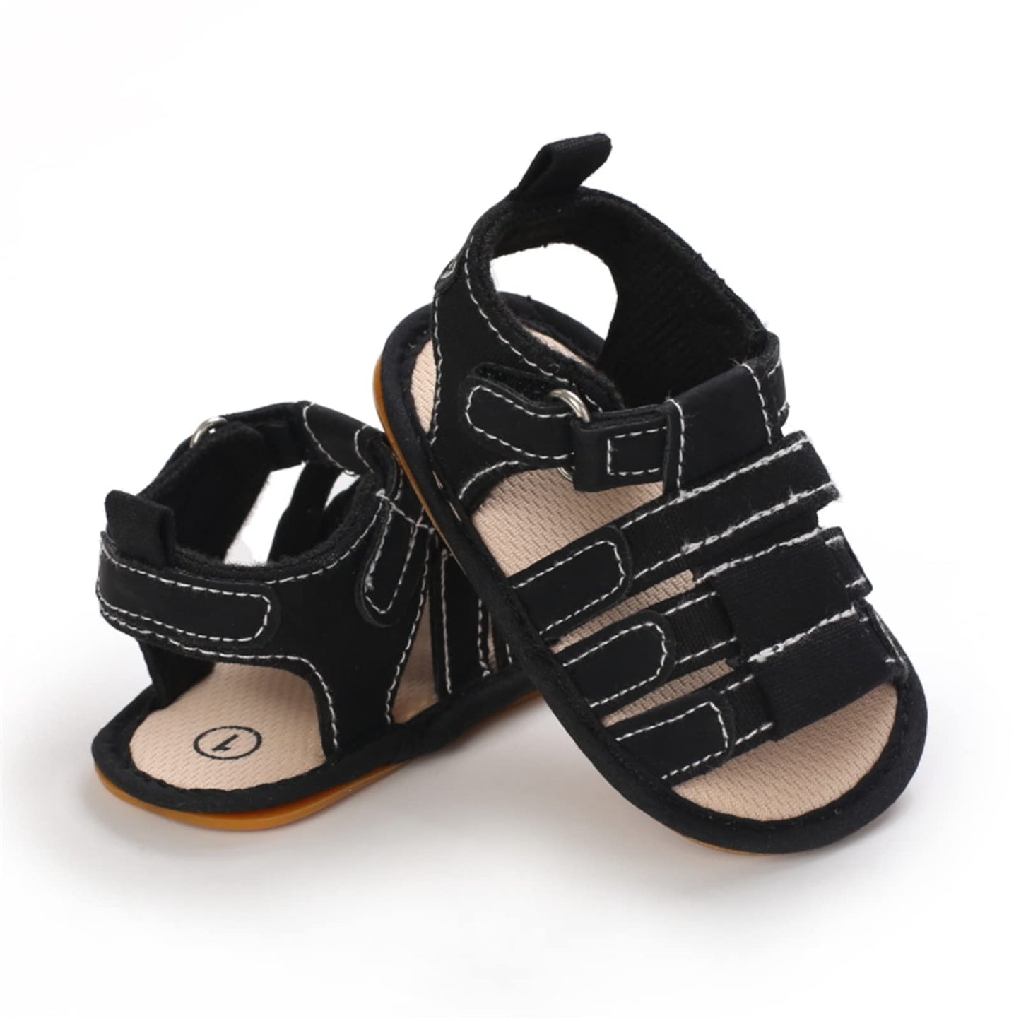 myppgg Baby Boys Girls Summer Sandals Non-Slip Soft Sole Infant Slippers Cotton Crib Shoes for Toddler First Walkers