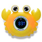 Baby Bath Thermometer with LED Display, Floating Crab Toy – 2-in-1 Water Safety Sensor for Infants, Color-Coded Alerts (Hot/Cold), Bath Tub Temperature Monitor, Cute Floating Bath Toy, Nursery