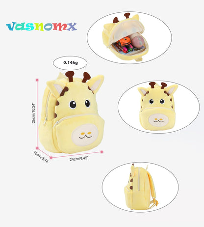 Cute Plush Toddler Backpacks Mini Brown Owl Backpack for Kids Real Littles Backpack for Boy Girl