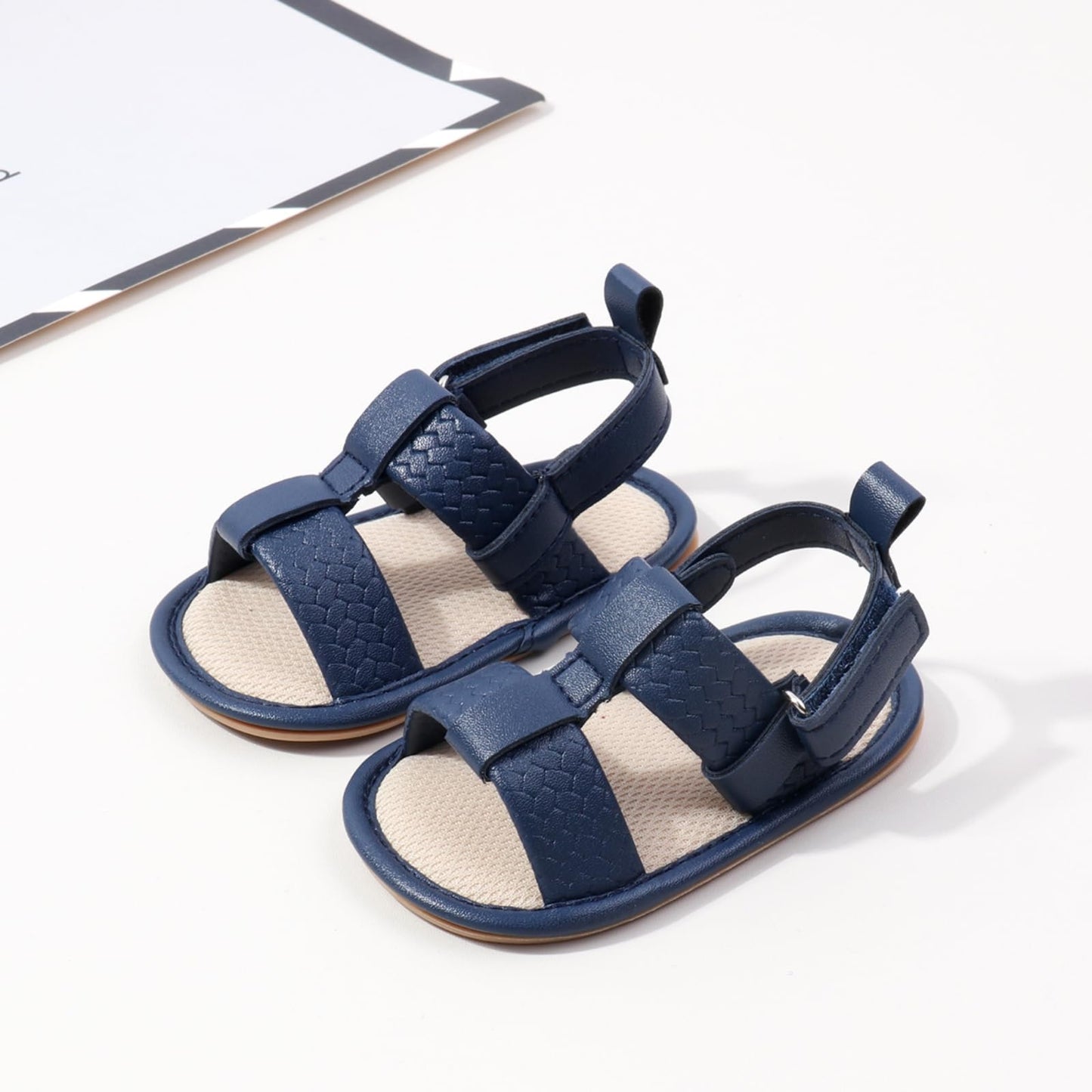 Infant Boys Girls Sandals, Summer Baby Rubber Soles Non-Slip PU Leather Sandals, Newborn Toddler Prewalker First Walking Beach Outdoor Shoes,Infant Toddler Unisex Summer Shoes for babies