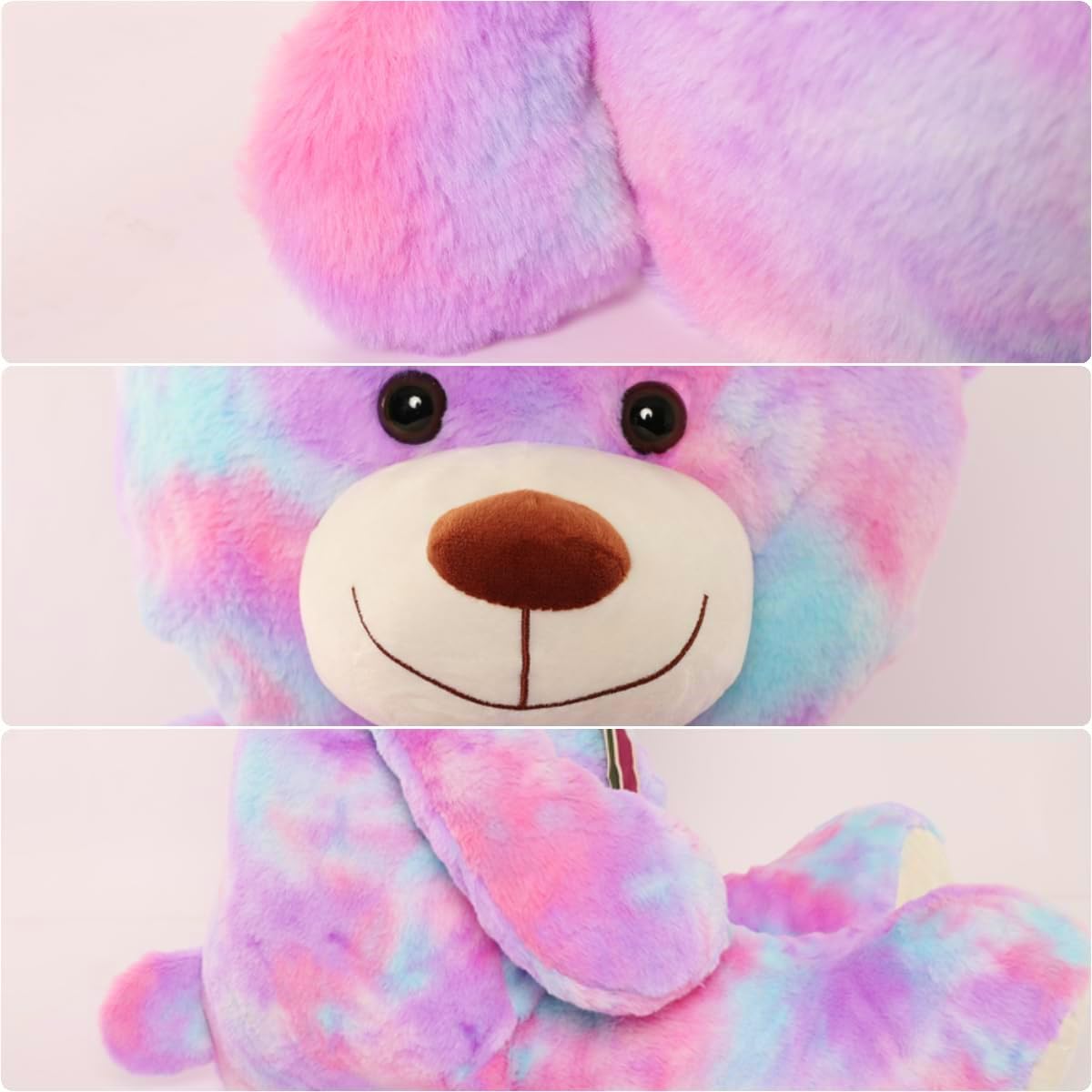 Tezituor 59" Gaint Teddy Bear Stuffed Animal,5ft Life Size Big Teddy Bears,Light Brown Cute Soft Plush Toy,Gifts for Kids Girls Boys Girlfriend Valentine,Christmas,Birthday,Baby Shower,Wedding Party