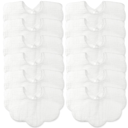 Baby Bibs Muslin Drool Teething Drooling Bibs for Baby Girl Boy Muslin Cotton