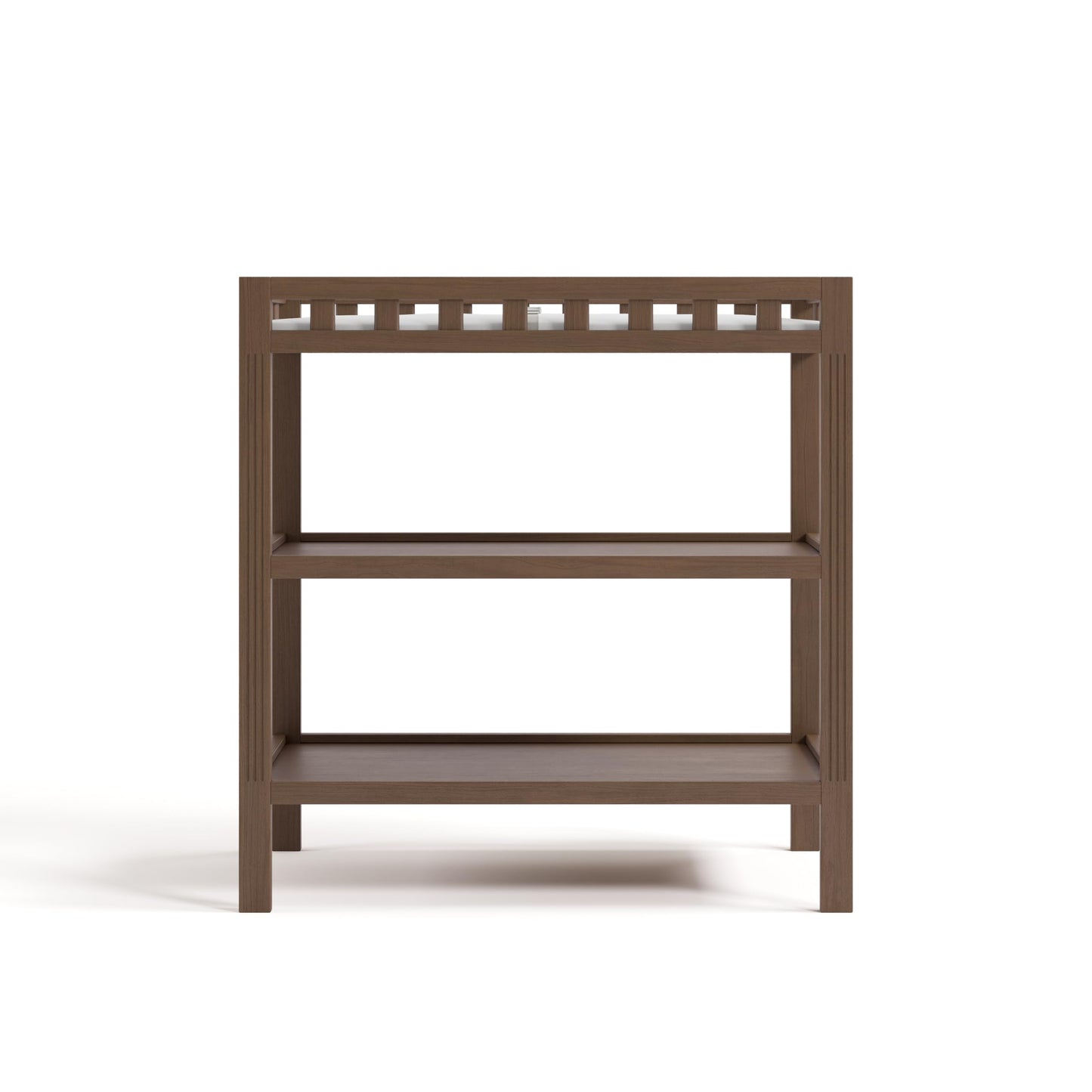Storkcraft Morningside Changing Table (Sage) – GREENGUARD Gold Certified Baby Changing Table, Includes Waterproof Diaper Changing Pad, Easy 30-Minute Assembly, 2 Open Shelves for Storage