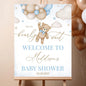 Personalized We Can Bearly Wait Baby Shower Welcome Sign, Welcome to Baby Shower Sign - Teddy Bear & Balloon Theme Décor #5